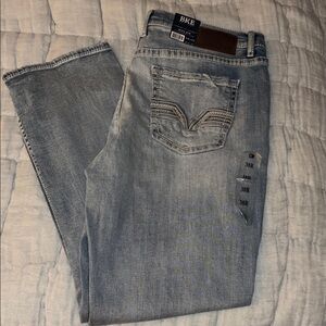 BKE Men's Relaxed Fit Light Blue Jeans